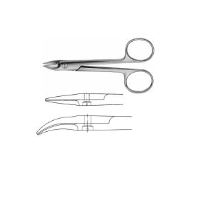 BEEBE Crown Scissors with sharp tip and straight blade