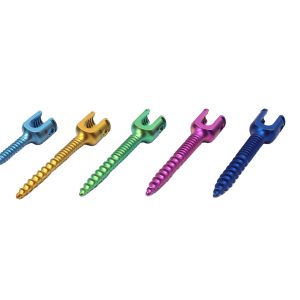 Short-tail Unilateral Variable Pitch Thread Pedicle Screw Implant