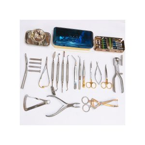 Dental Micro Oral Surgery Instruments Kit 10 Pcs Scalpel Handle Rotatable