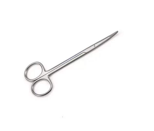 Kilner scissors curved flat end tungsten