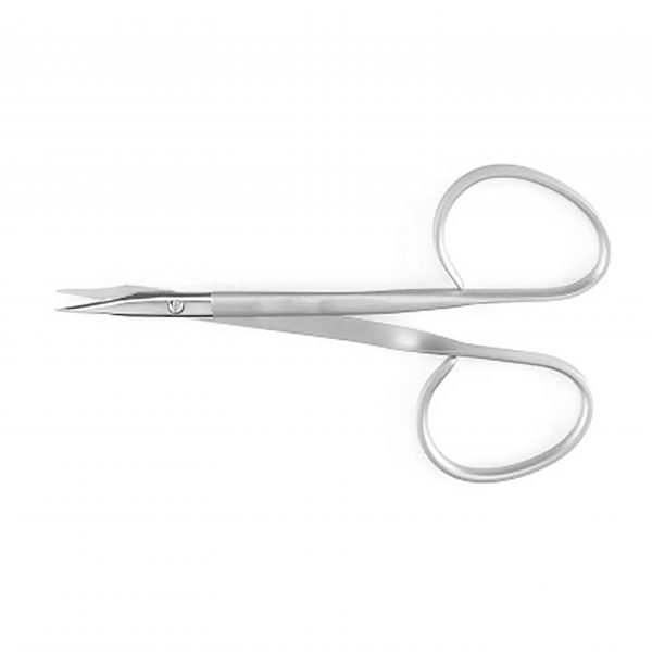 Ribbon suture scissors