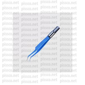 Adson Plastic and Reconstructive Electrocautery Plain Tip Blue Bipolar Forceps 2 Pin US Type Connector 12cm