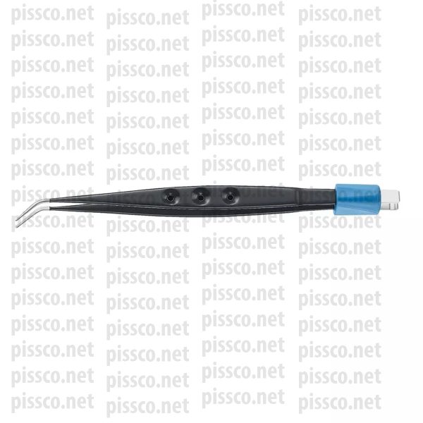 Bipolar Forceps angled 160 mm (6 14) insulated width 0.90 mm