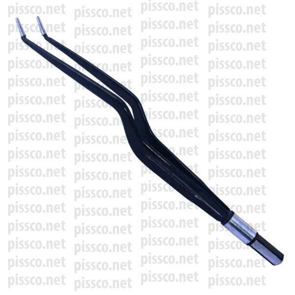 European Bayonet Angled Up Bipolar Forceps Electrosurgical Accessories
