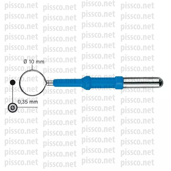 Monopolar working electrode 4 mm diam short shaft wire loop 10 mm