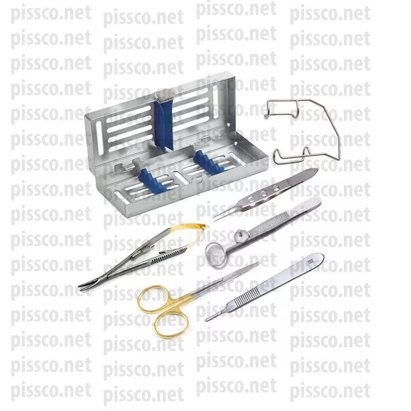 Starter Eye Pack With Case Veterinary High Quality Eye Surgery Instruments Set