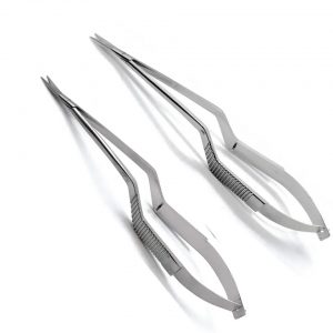 Micro Castroviejo Yasargil Scissors Sharp Upward Curved