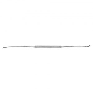 Olivecrona Double Ended Dissector Delicate (2mm x 3mm) w Ligature Guide Round Handle Stainless Steel 24cm