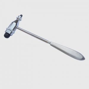 Professional Quality Troemner Rubber Reflex Hammer with Built-in Brush for Cutaneous and Superficial Responses 24cm