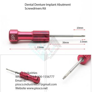 6pcs set Dental Implant Micro Screw Driver
