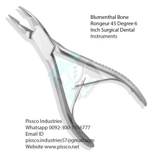 Blumenthal Bone Rongeur 45 Degree 6 Inch Surgical Dental Instruments