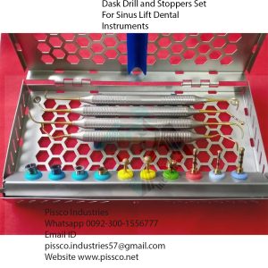Dask Drill and Stoppers Set For Sinus Lift Dental Instruments