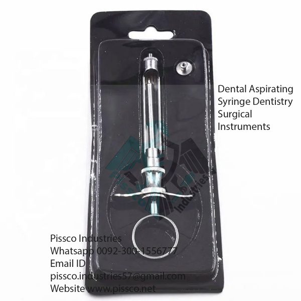 Dental Aspirating Syringe Dentistry Surgical Instruments Pissco