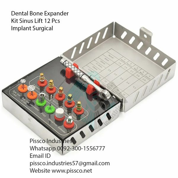 Dental Bone Expander Kit Sinus Lift 12 Pcs Implant Surgical