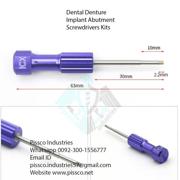 Dental Denture Implant Abutment Screwdrivers Kits