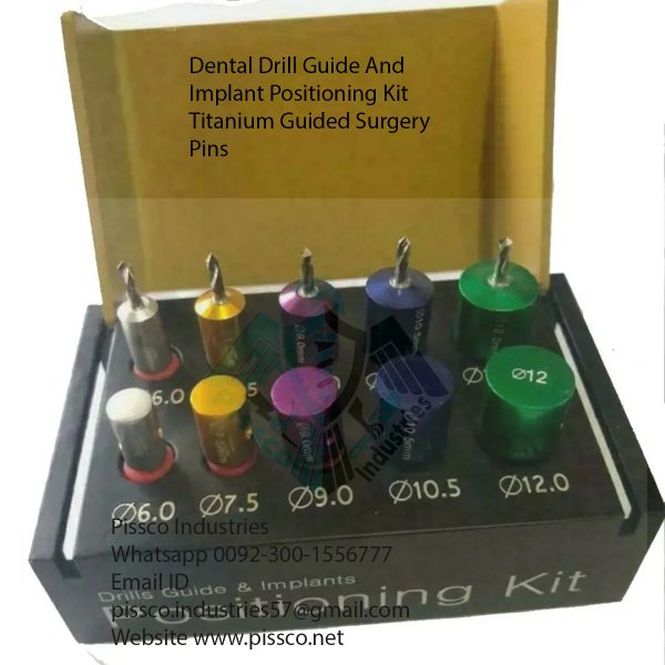 Dental Drill Guide And Implant Positioning Kit Titanium Guided Surgery Pins