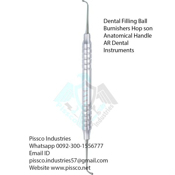 Dental Filling Ball Burnishers Hop son Anatomical Handle AR Dental Instruments
