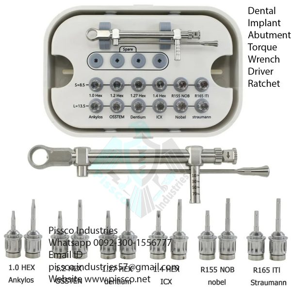 Dental Implant Abutment Torque Wrench Driver Ratchet