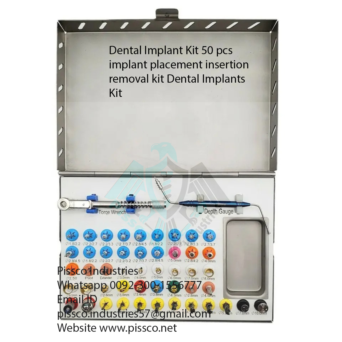 Dental Implant Kit 50 pcs implant placement insertion removal kit