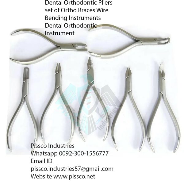 Dental Orthodontic Pliers set of Ortho Braces Wire Bending Instruments Dental Orthodontic Instrument