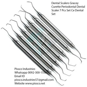 Dental Scalers Gracey Curette Periodontal Dental Scaler 7 Pcs Set Ce Dental Set