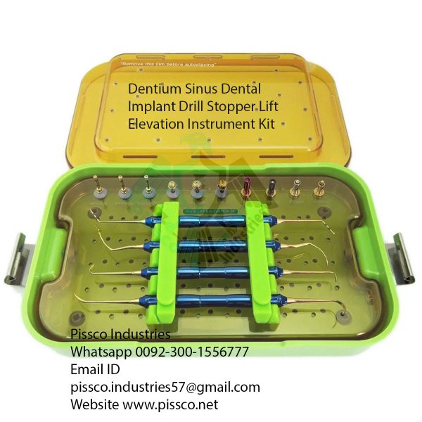 Dentium Sinus Dental Implant Drill Stopper Lift Elevation Instrument Kit