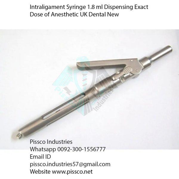 Intraligament Syringe 1.8 ml Dispensing Exact Dose of Anesthetic UK Dental New