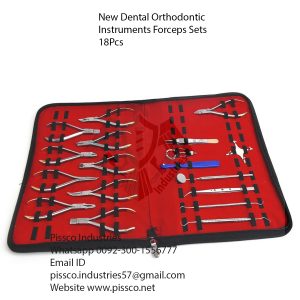 New Dental Orthodontic Instruments Forceps Sets 18Pcs
