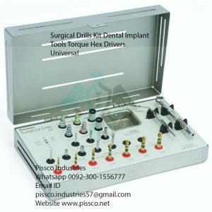 Surgical Drills Kit Dental Implant Tools Torque Hex Drivers Universal