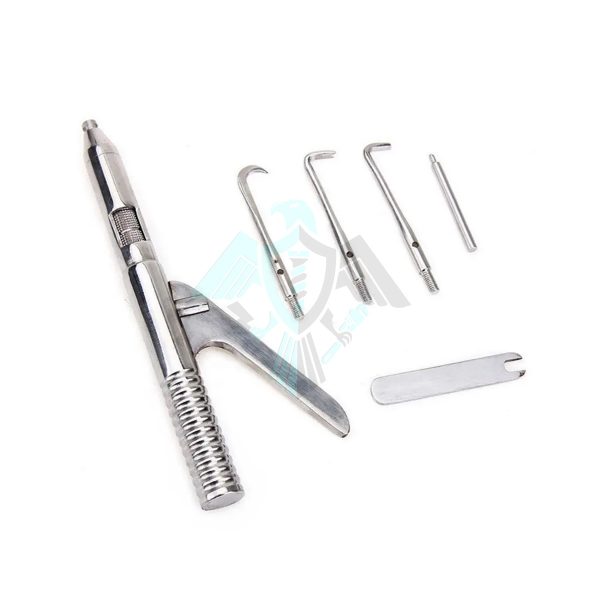 Dental Automatic Crown Remover Gun Tool Kit Crowns Removal Tools Lab Instrument Set