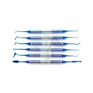 Dental Composite Resin Filling Spatula Titanium plated Head Resin Filler Set Dental Instrument